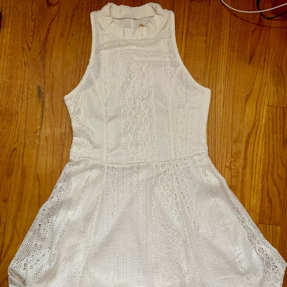 Hollister white mini dress